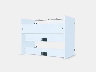 ENHET Base cb f washbasin w shelf Low-poly 3D model