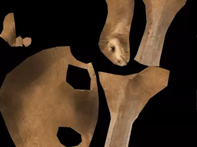 Camel Low-Poly Low-poly 3D model