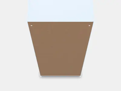 PAX Wardrobe frame 25 Low-poly 3D model