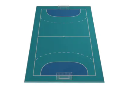 Handball Court Low-poly 3D model