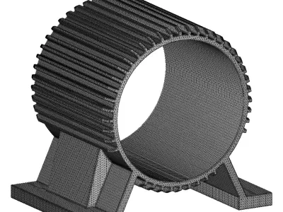 Electric Motor Casing 3D print model