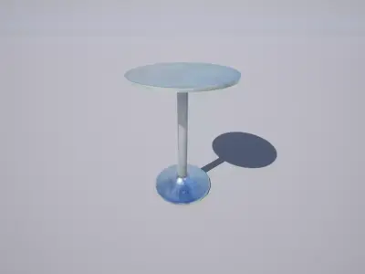 Interior tables pack Low-poly 3D model