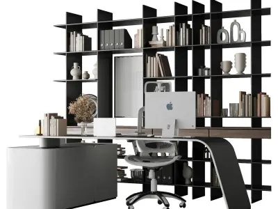 Boss Desk - Office Furniture - workplace 36 3D model