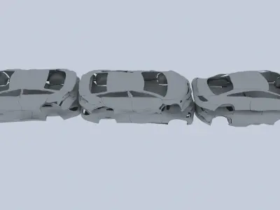 Destroyed Cars Vol 4 3D model