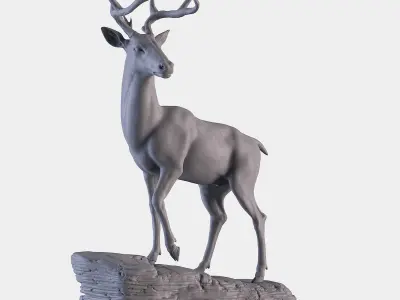 Deer Statue  3D print model