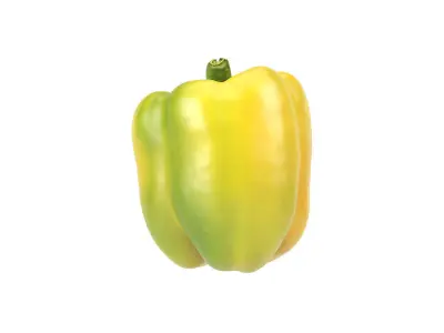 Photorealistic Bell Pepper 3D Scan 3D model