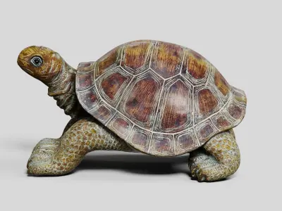 Havenside Home Turtle Sculpture Low-poly 3D model