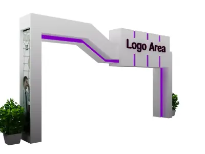 Gate Event Booth Exhibition Stand a376c  3D model