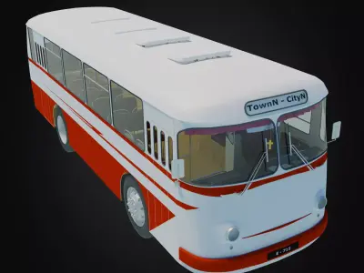 Soviet Bus Model - LAZ-699 3D model