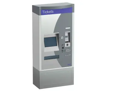 Ticket validation card payment machine 3D model