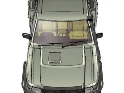 NISSAN PATROL UTE Y61 1997-2004 1 10 SCALE WAGOM 3D PRINT 3D print model