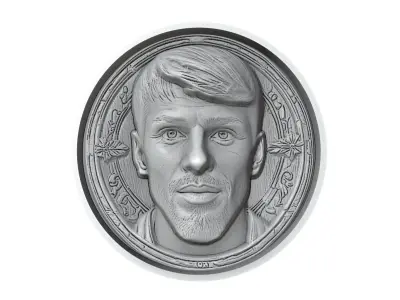 Gerard Pique Footballer Medallion 3D print model