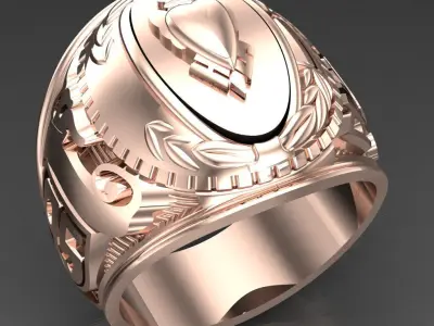 Luxury Men Rings Designs 6MR086 3D print model