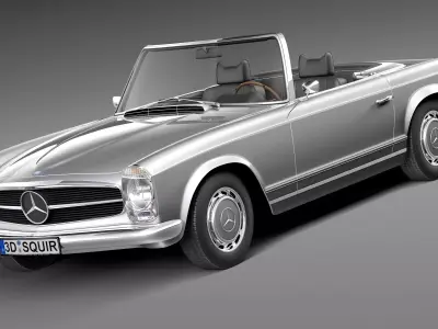 Mercedes-Benz SL Pagoda W113 1963-1971 3D model