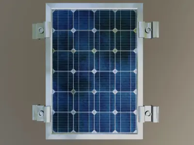 1-Solar Panel 5Wp 260x185x20mm 3D model