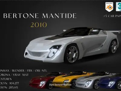 6 models  cars  collection  3D Model Pack