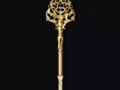 Central decor ornament for furniture 3D model 486