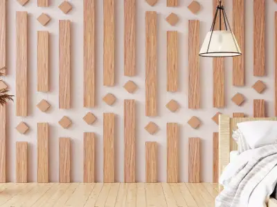Wall wood V32 for your interior wall wood 3D model