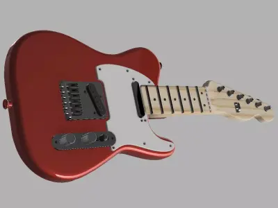Ultra Realistic guitar  3D print model