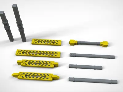 Metal truss 2 3D model