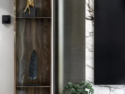 Modern Luxury Living Room Furniture Set SKP 3D model