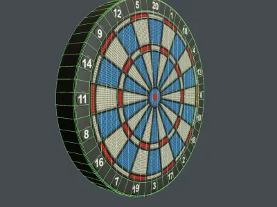 Darts Table Low-poly 3D model