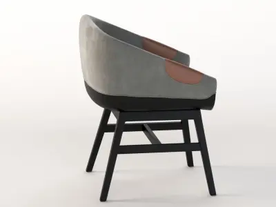 Lounge Chair 500 2472 by Charter Furniture 3D model