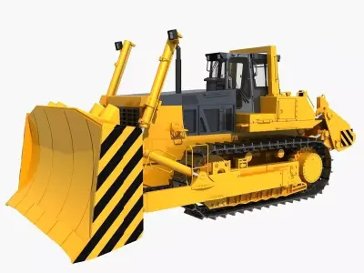 Bulldozer 02  3D model