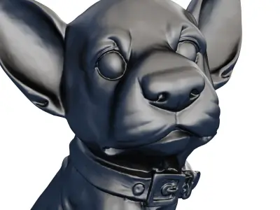 Dog figurine 3D model