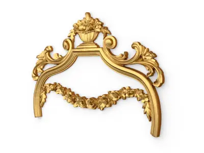 Classic carved decor ornament 392 3D model