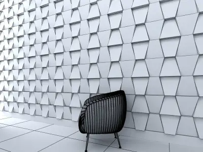 3d wall panel Low-poly 3D model purchase