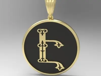 Decorative Letter Eh 3D print model