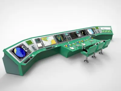 Navigation room ship 3D model