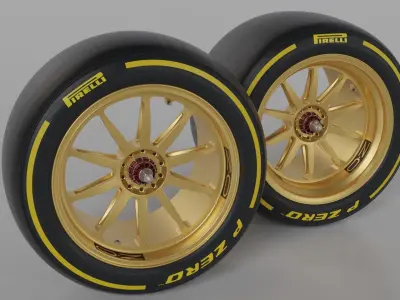 Formula One Wheel  3D model