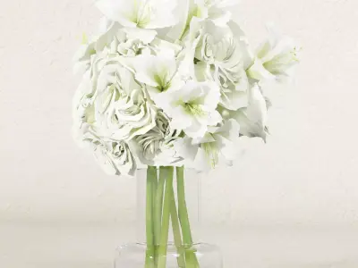 Flowe bouquets 04 3D model