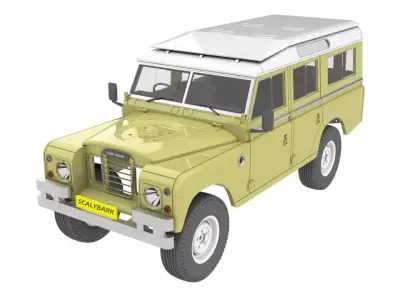 Land Rover 3series Wagon for 1 to 10 rc  3D print model 3D print model