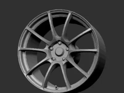 Weds SA55M Wheels 3D Print Ready 3D print model