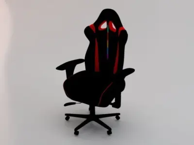 Gaming Chair 02 Low-poly 3D model