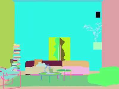 Modern residential indoor 3 d model 3D model