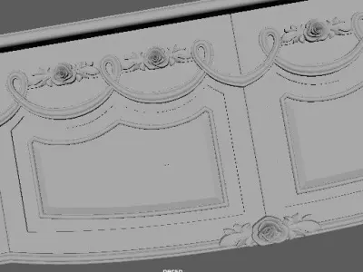 TV table 3D model purchase