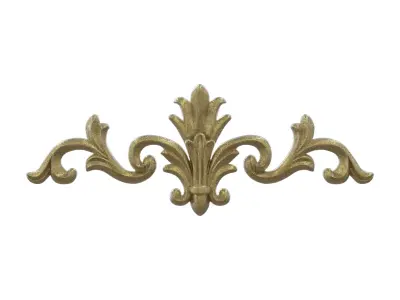 Classic Ornamental Trim Set - High Detail ZBrush Sculpture 3D model
