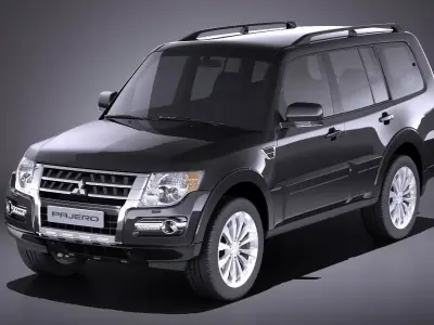 Mitsubishi Pajero Full 2015 VRAY 3D model