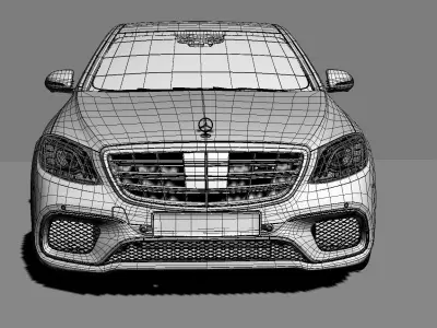 mercedes s class s65 amg 2016 2017 2018 car  3D model