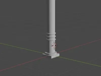 Colonna classica Free 3D model