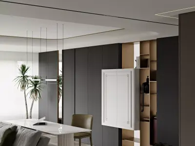 Modern Contemporary Living Room 125 3D model