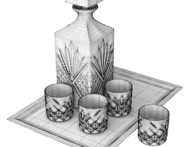 Whiskey tray 3D model