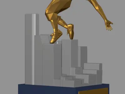 parkour figure 3D print model