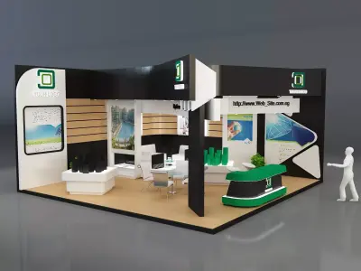 Booth Exhibition Stand a345 3D model