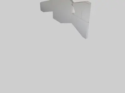Geometric Wall Panels Low-poly 3D model