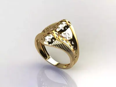 Fancy Womens Rings Plain Rings Ready STL 3DM Models Rings 3D print model 17